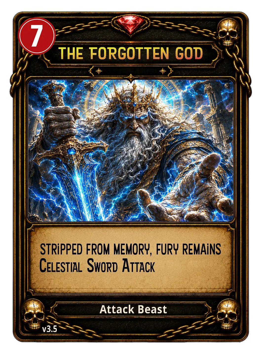 The Forgotten God card from Rage Bait Arena