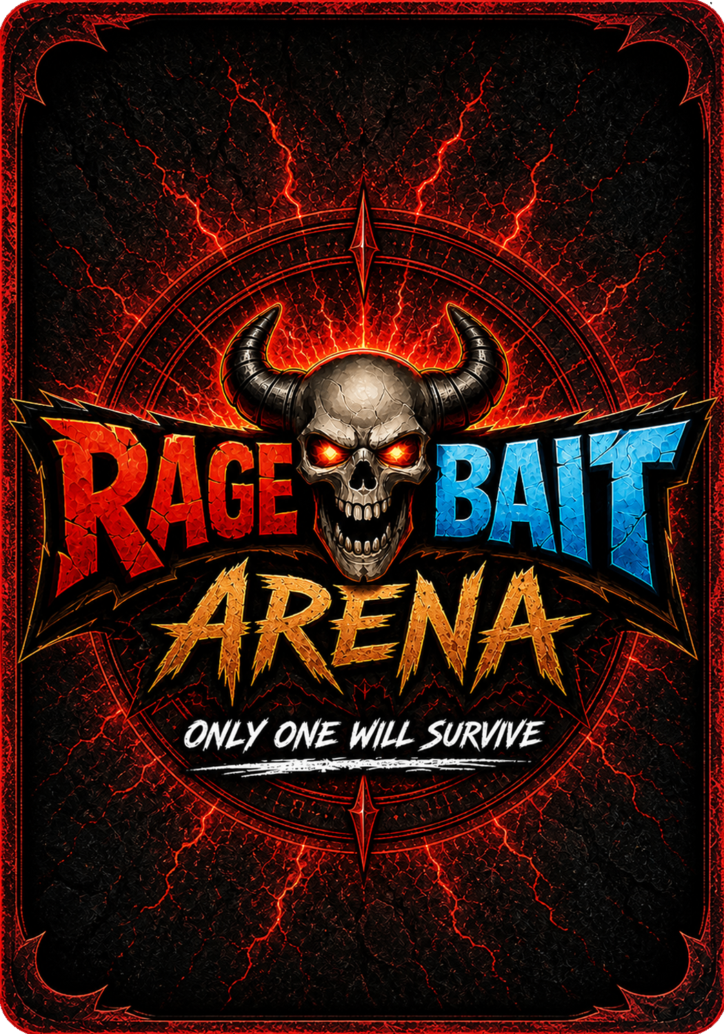 Rage Bait Arena card back design