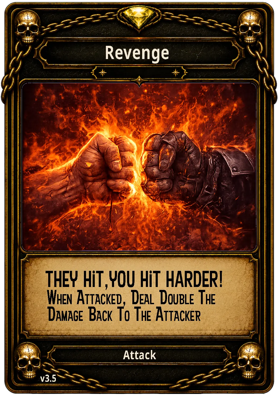 Revenge card from Rage Bait Arena