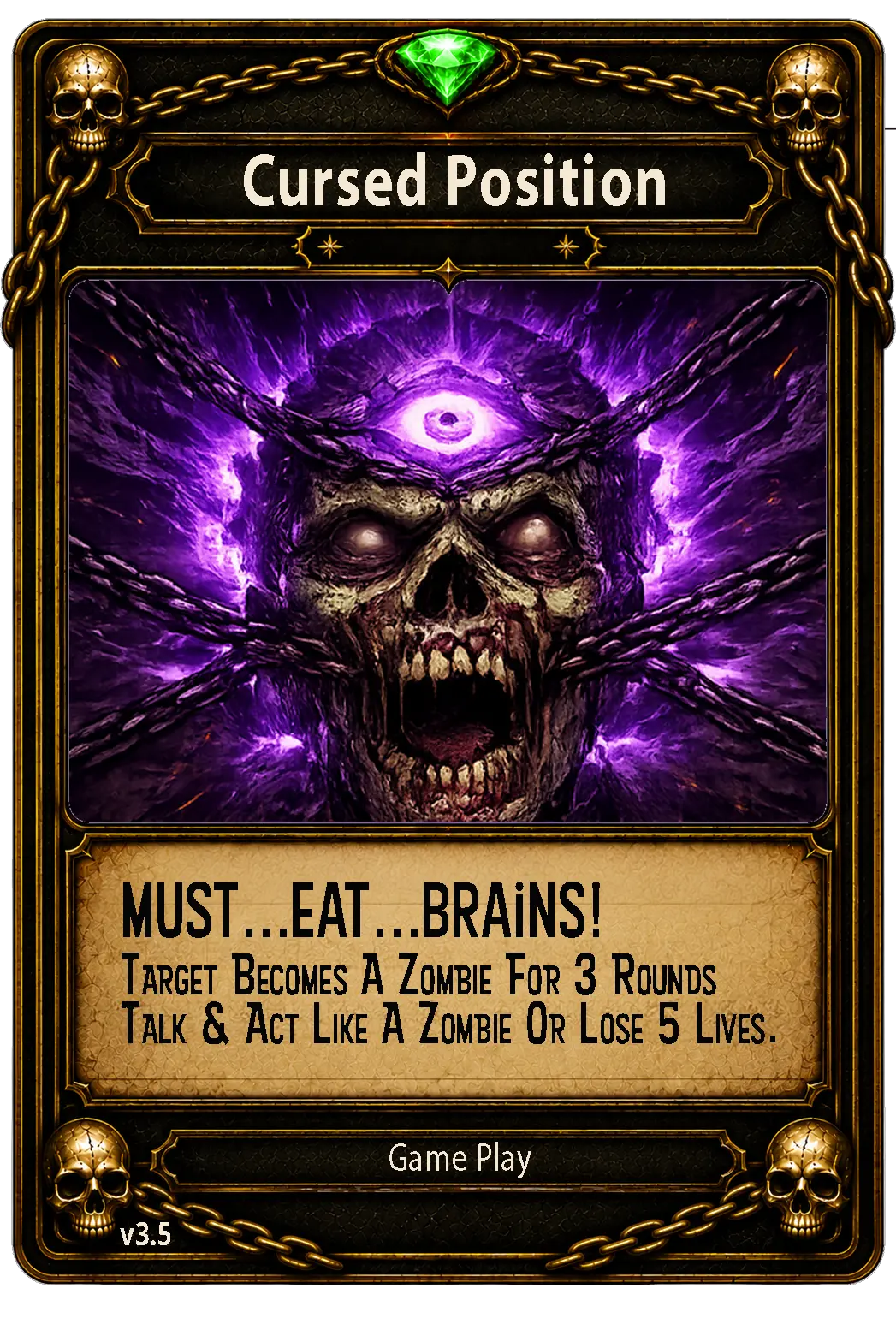 Cursed Position card from Rage Bait Arena