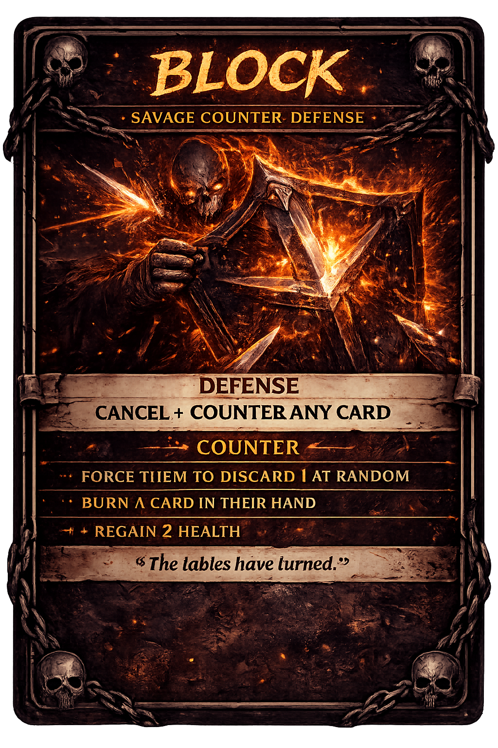Block card