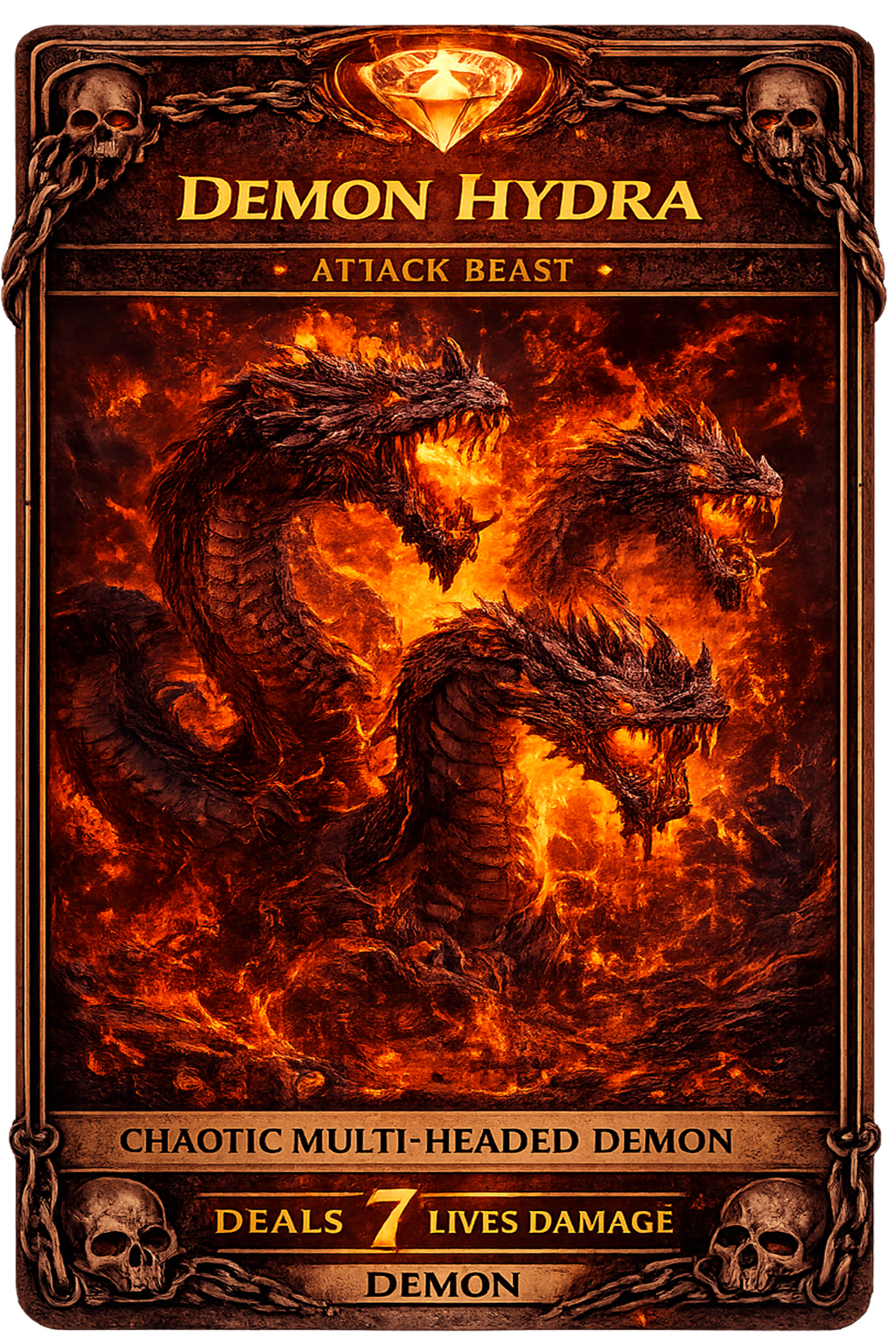 Demon Hydra card